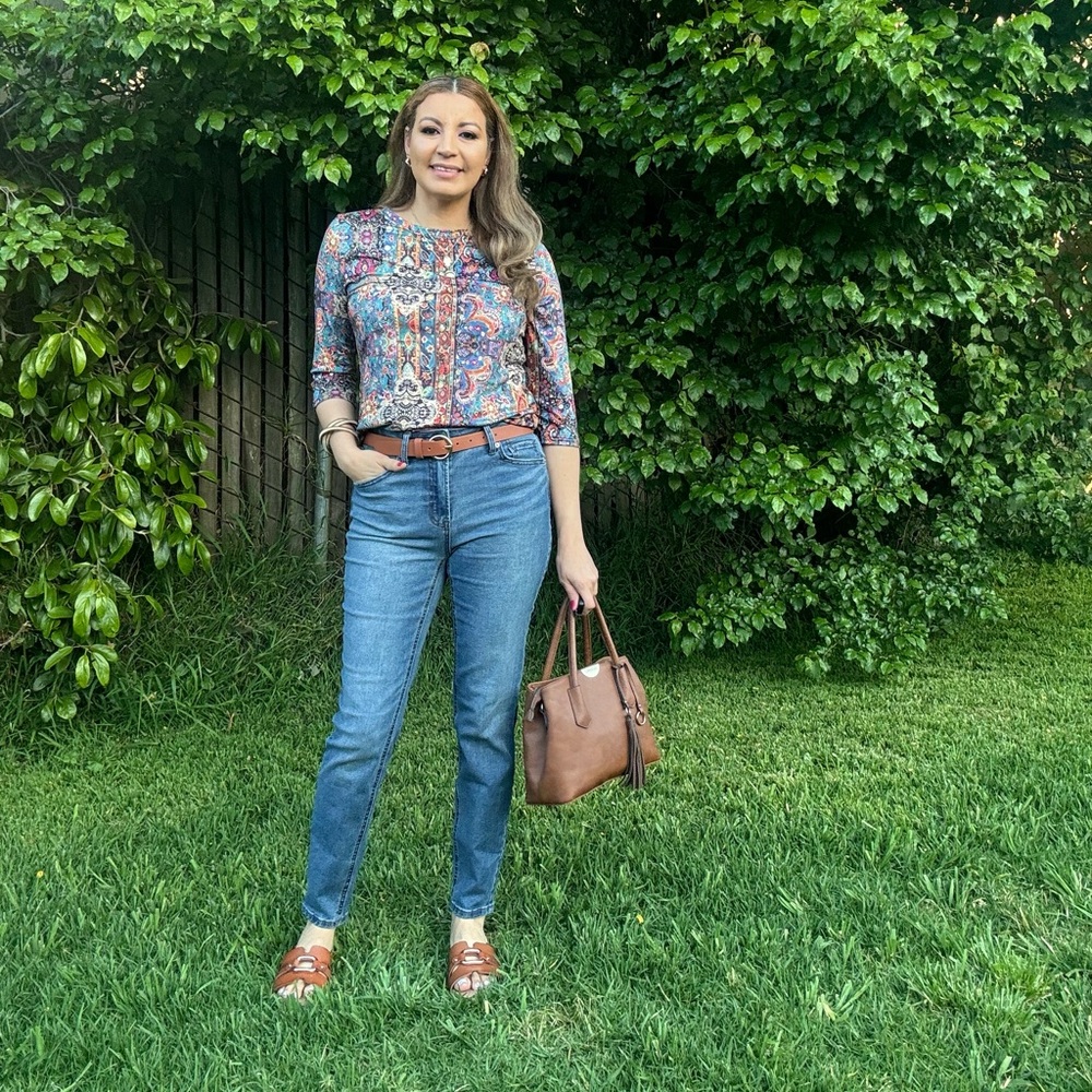 Zeagoo Blue Blouse Chic Top